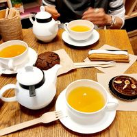 Chocolate Cookie, Eclair & Tarte Noisette at L'Eden Libre de Gluten in Strasbourg