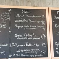 Menu at Brohuset ved Hammershus in Allinge