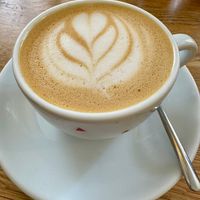 Cappuccino with plant-based milkk  at Café Datel in Ceske Budejovice