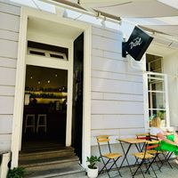 The restaurant   at Café Datel in Ceske Budejovice