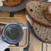 Mushroom pate at Café Datel in Ceske Budejovice