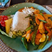 Red Thai curry with tofu at Mayuree in Haltern Am See