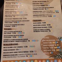 Menú at Acero Gastrobar in Burgos