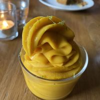Mango soft serve  at Ka Pao in Glasgow