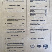 Menu as of April 25, 2022    at Lifeboxtr in Kas