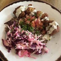 Falafel rice bowl! 💚  at Souk Tabule in Toronto