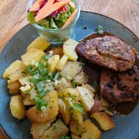 Veganes Pfeffersteak at Zum Kapellchen in Wiesbaden