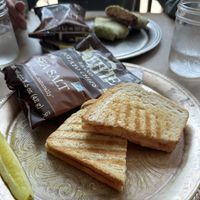 Adam’s Grilled Cheese and Chckpea Wrap  at Alternative Grounds Caffe in Middleport