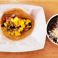 #2 El Pastor and black beans at Tacotarian in Henderson