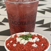 Hibiscus and dragon fruit deliciousness  at Tacotarian in Henderson