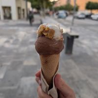Ferrero and cheesecake at Gelateria & Orxateria El Far in Roses