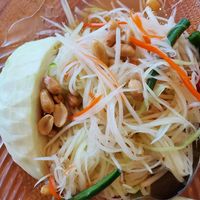 Papaya Salad at Nom Nom in Vancouver