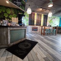 Front desk at Playa Bowls in Boston