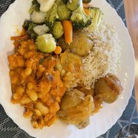 Buffet  at Poço Azul in Sao Miguel