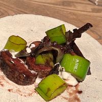 Red wine based veggies  at Vegan French Restaurant L'Espéranceレスペランス in Sapporo