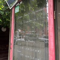 front of shop at Vegan French Restaurant L'Espéranceレスペランス in Sapporo