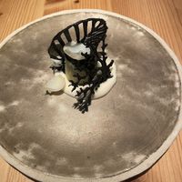 Charcoal dish - my favorite course!  at Vegan French Restaurant L'Espéranceレスペランス in Sapporo