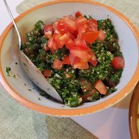 Taboule at Forn Lebnen Cafe in Tashkent