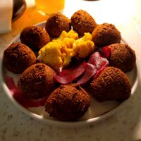 Falafel at Bazaar in Luxembourg City