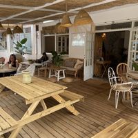 Terrace at Sama Sama Veggie in Salou