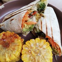 Burrito de falafel at Sama Sama Veggie in Salou