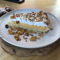Lemon Vegan pie  at Sama Sama Veggie in Salou