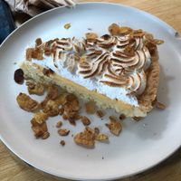 Vegan lemon pie  at Sama Sama Veggie in Salou