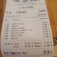  at Sama Sama Veggie in Salou