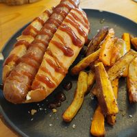 The vegan puppy at Sama Sama Veggie in Salou