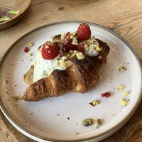 Vegan pistachio croissant  at Sama Sama Veggie in Salou