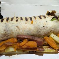 Heura burrito at Sama Sama Veggie in Salou