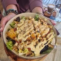 Ceaser salad at Sama Sama Veggie in Salou