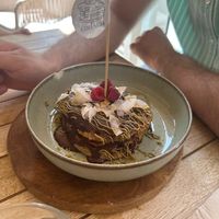Pancakes Chocodubai at Sama Sama Veggie in Salou