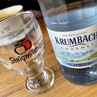 sparkling water at Stadtcafé in Biberach