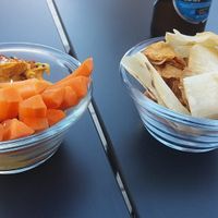 Hummus de alubias at Bibra Real Food in Malaga