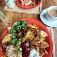 Nachos & grilled sandwich at Little World Kitchen in Utrecht