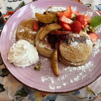 Pancakes in spring  at Little World Kitchen in Utrecht