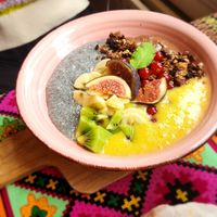 Chia pudding at Little World Kitchen in Utrecht