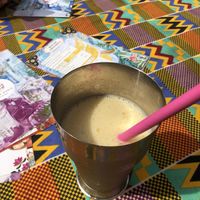 mango lassi  at Little World Kitchen in Utrecht