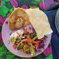 Naan Burger at Little World Kitchen in Utrecht