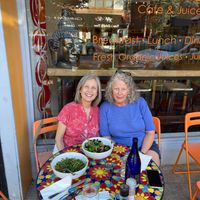 We each had a salad and both were delicious and filling   at bee-ORGANIC in Great Neck