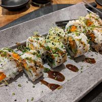 Vegan Sushi. It's slightly citric. at Kombu in Figueres