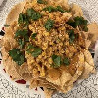 Elote Nachos were delicious! Great appetizer!   at Spiral Diner & Bakery in Fort Worth