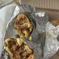 Mac and cheese burrito  at Spiral Diner & Bakery in Fort Worth