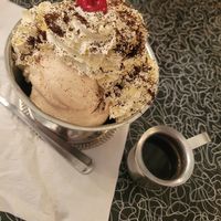 Death Star Sundae with Vanilla Ice Cream at Spiral Diner & Bakery in Fort Worth