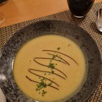 Vegane Currysuppe. Hatte eine gute schärfe, sehr lecker! at Ufenau in Schaffhausen