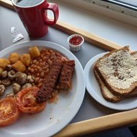 Vegan breakfast at Mariners Cafe in Isle Of Skye