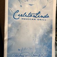Menu at Cielito Lindo in Vonore