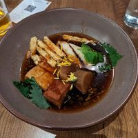 Agedashi Tofu with Obanzai and Onigiri   at Fancy Plants Kitchen in Chicago