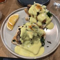 Mushroom Benedict   at Fancy Plants Kitchen in Chicago